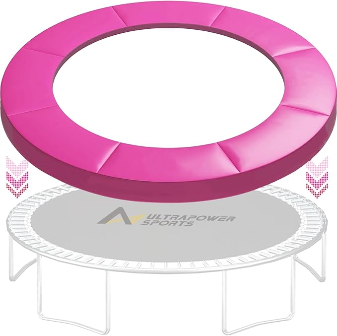 Trampoline Pad Replacement Trampoline Mat Replacement Padding Safety Pad Spring Cover Round Spring Cover with No Holes 10 Ft 12 ft 13 ft 14 ft 15 ft Black Blue Pink Green-BubblyBeeBaby