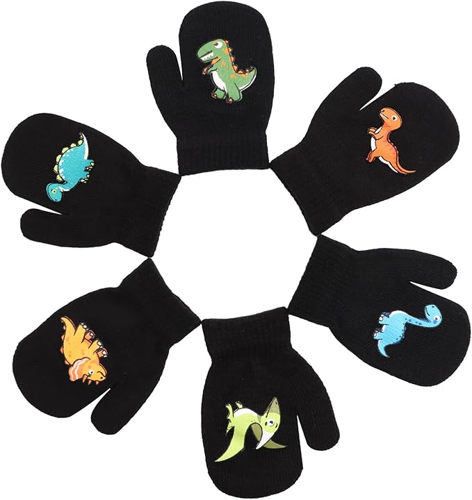 Baby Winter Mittens Toddler Stretch Knit Gloves Magic Warm Glove for Baby Boys Girls-BubblyBeeBaby