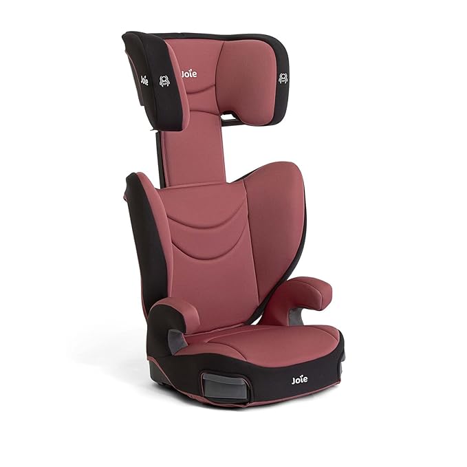 Joie Basil Highback and Backless Booster Car Seat for Big Kids 4 to 12 Years Old, Lightweight 2-in-1 Design (Crimson)-BubblyBeeBaby