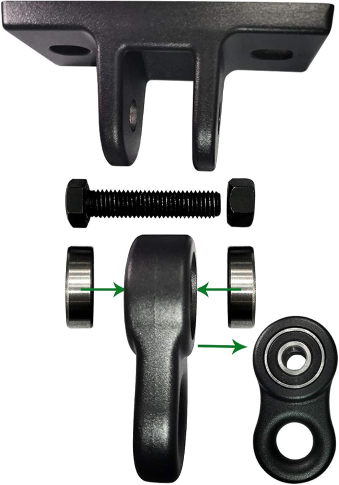 Heavy Duty Black Swing Hangers Screws Bolts Included Over 5000 lb Capacity Playground Porch Yoga Seat Trapeze Wooden Sets Indoor Outdoor 2 Pack-BubblyBeeBaby