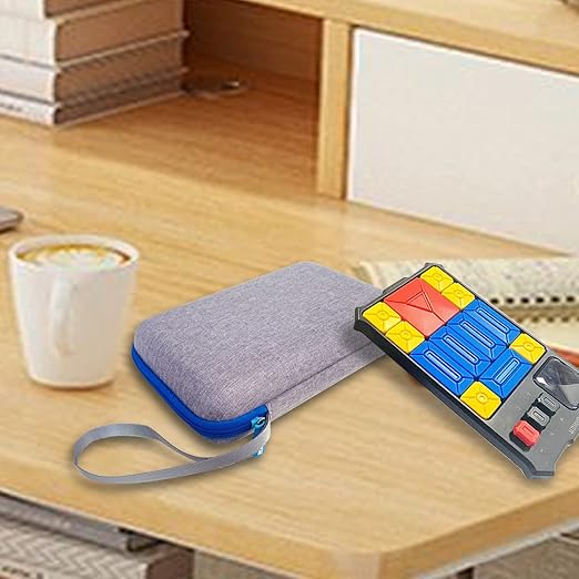 JCHPINE Hard Carrying Case for GiiKER Super Slide Brain Games, Protective Storage Holder for GiiKER Brain Teaser Puzzles Interactive Handheld Game Console Accessories (Blue Case Only)-BubblyBeeBaby