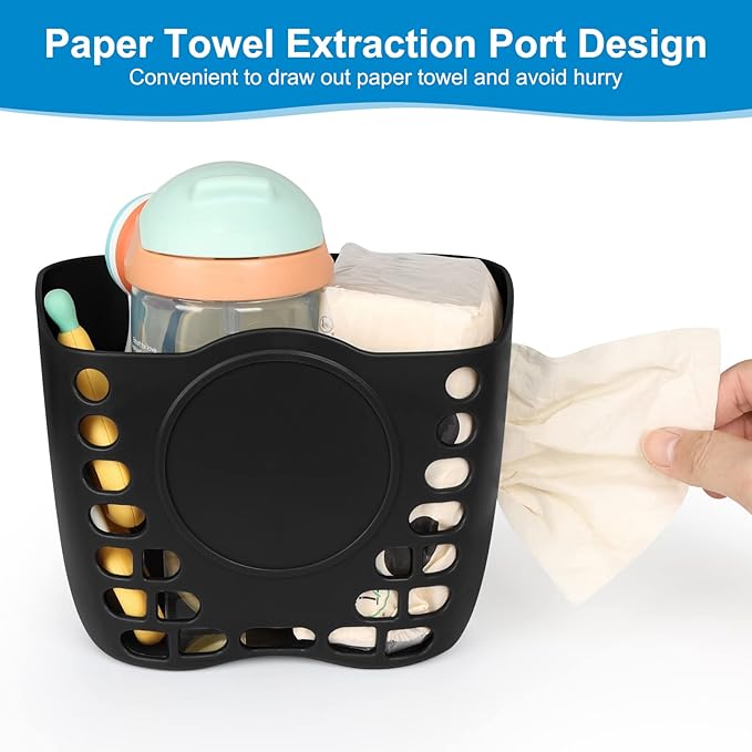 Accmor Stroller Cup Holder Basket, Universal Cup Holder, Bike Bottle Holder, 360° Rotatable Large Caliber Drinks Holder for Stroller, Bike, Wheelchair, Walker-BubblyBeeBaby