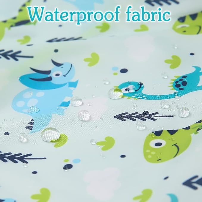 Baby bibs Waterproof Toddler bib - Feeding bib with Pocket for Infant Boy Girl Washable 6-36M-BubblyBeeBaby