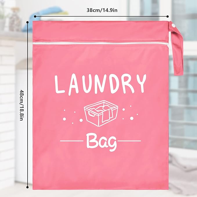 2 Pcs Large Travel Laundry Bag Waterproof Wet Dry Bag Washable Dirty Clothes Bag Bathing Suit Workout Bag for Gym Clothes Laundry Wet Clothes Swimming Yoga-BubblyBeeBaby