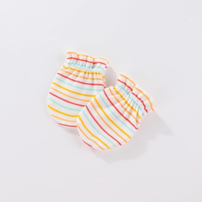 Unisex Baby Cotton Scratch Mittens For Newborn Baby Boys Girls Mittens Accessory 0-6 Months-BubblyBeeBaby