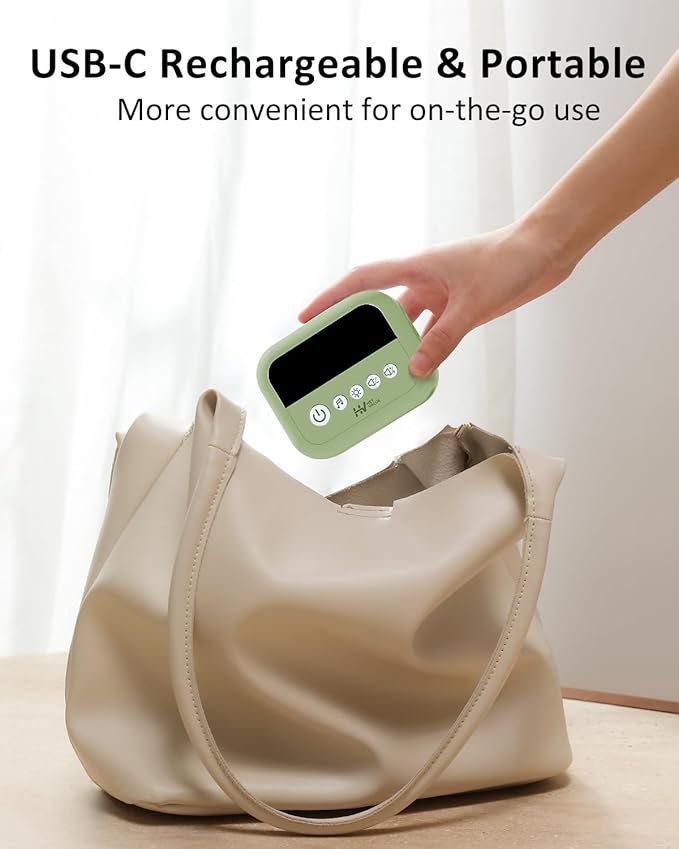 HEYVALUE Nasal Aspirator for Baby, Hospital Grade Nose Sucker with 9 Levels Suction, Night Light and Nursery Rhyme Soothing, Electric Nose Suction for Baby with Food-Grade Silicone Tips Green-BubblyBeeBaby