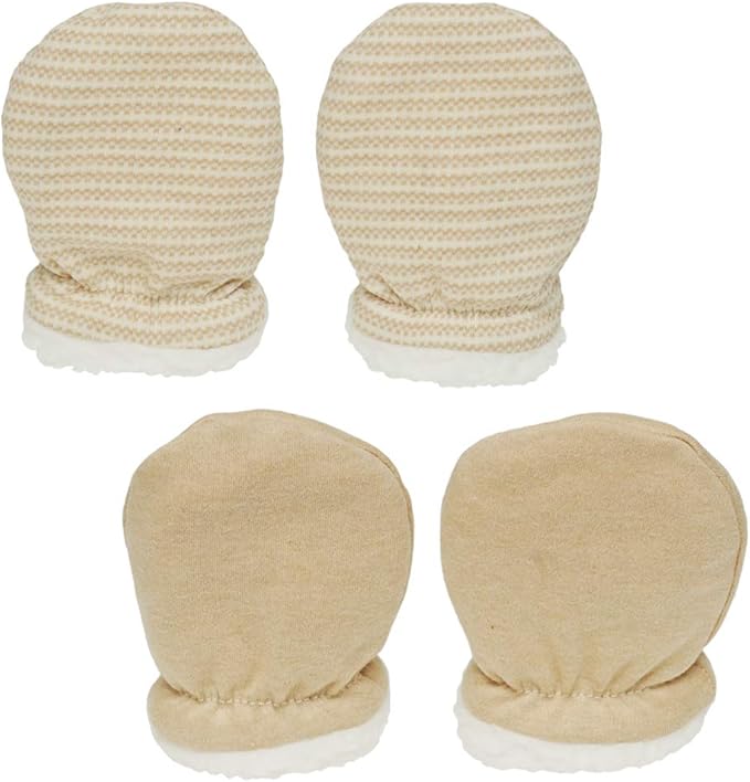 Baby Mittens Sherpa Lined Fleece 0-24 Months Winter-BubblyBeeBaby