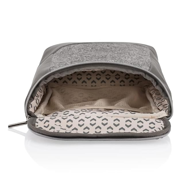 Itzy Ritzy Insulated Bottle Bag – Keeps Bottles Warm or Cool - Holds 3 Bottles and Features Interior Pocket for Ice Pack (Not Included), Grayson-BubblyBeeBaby