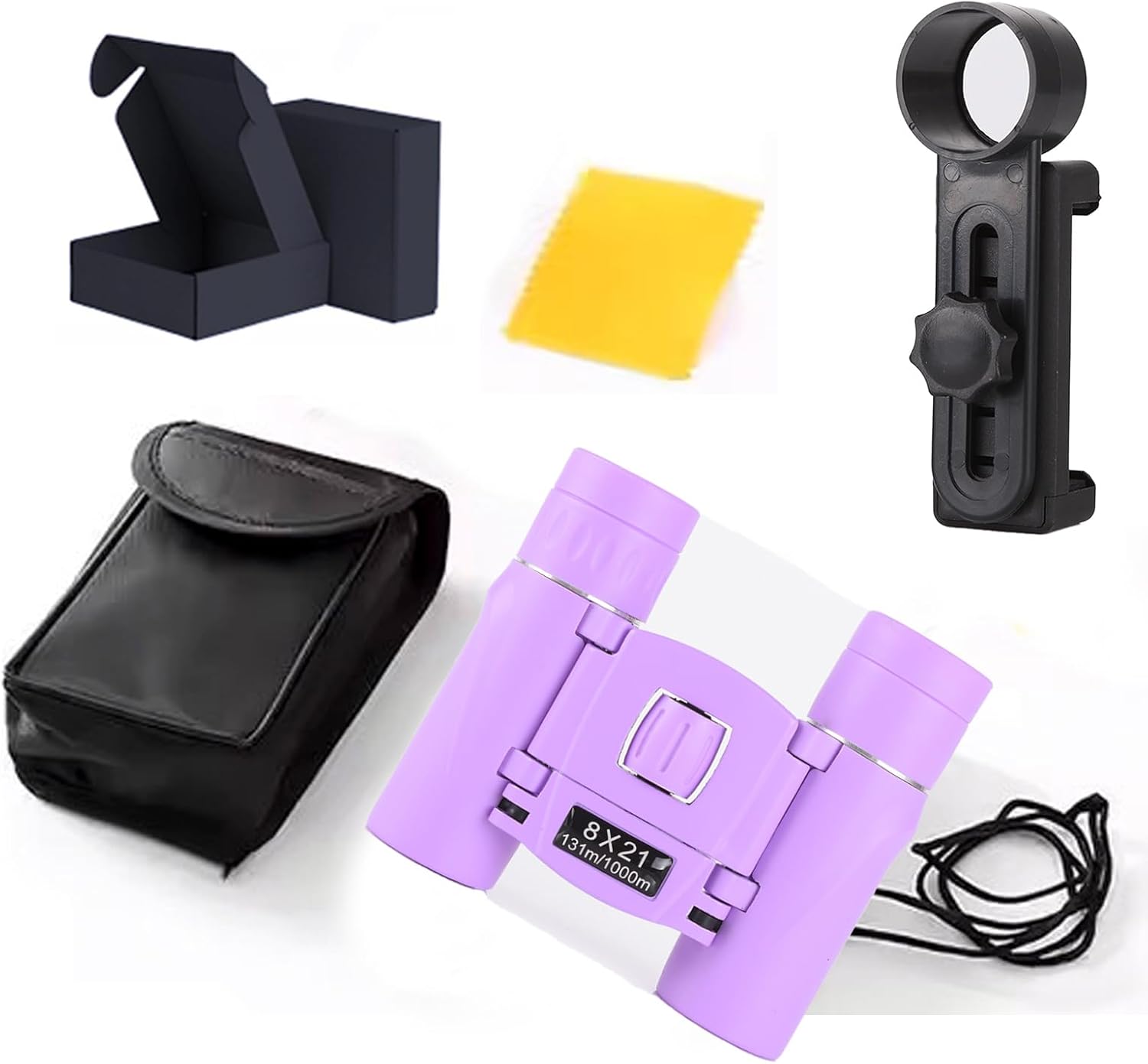 Binoculars with Phone Adapter for Adults, Compact Pocket Travel Binocular for Bird Watching Concert Theater Opera High Powered Electronics Cruise Ship Essentials Norwegian Alaska Hiking Camping Gear