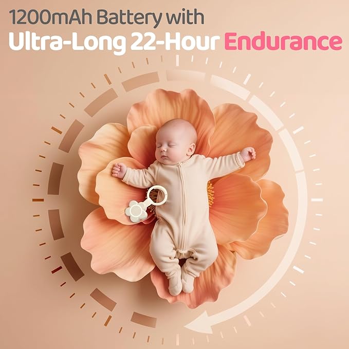 2025 Mom's Choice Awards | Portable White Noise Sound Machine Baby | 25 Soothing Sounds | Rechargeable Travel Sound Machine Baby with Night Light | Newborn Essentials | Nursery, Home, Sleep Aid-BubblyBeeBaby