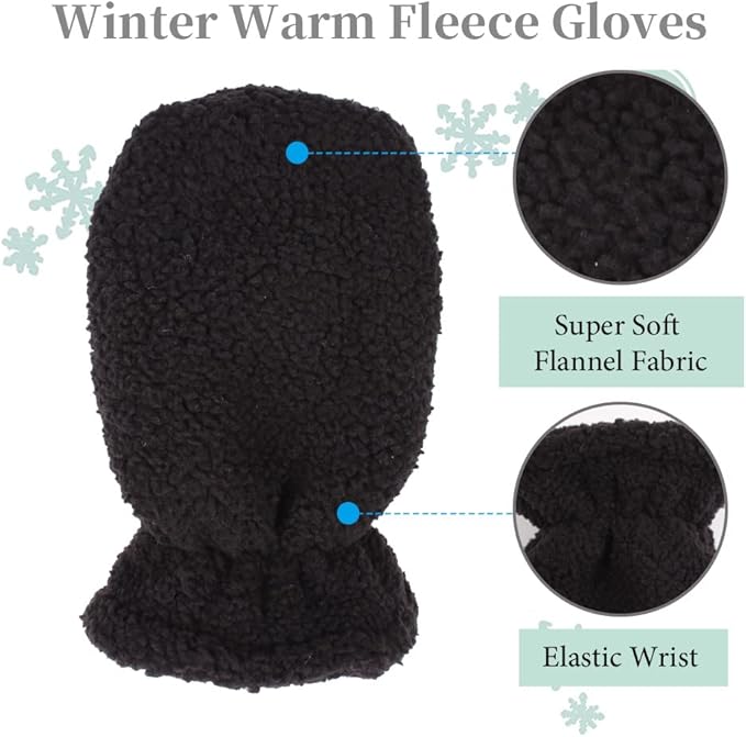 Zsedrut Baby Boys Winter Glove Warm Toddler Infant Girls Mittens Fleece Lined Gloves 1-7 Years-BubblyBeeBaby