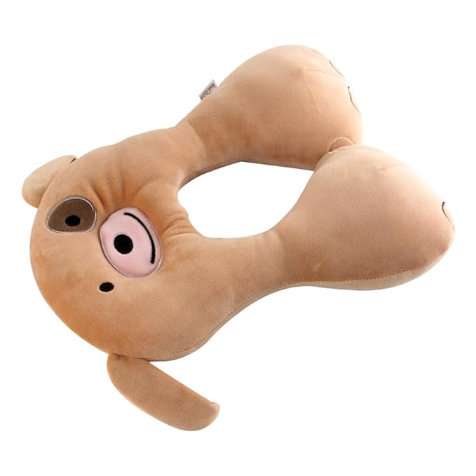 KAKIBLIN Baby Neck Pillow, Upgraded Baby Support Pillow,Head Pillows for Carseat, Newborn Neck Support for Car Seat,Pushchair,Travel(Brown)-BubblyBeeBaby