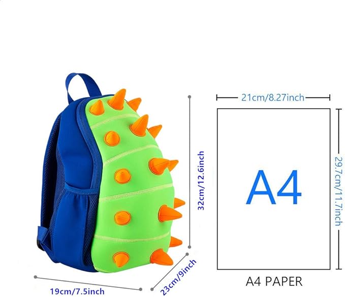 JiePai Dinosaur Toddler Backpack Waterproof 3D Cartoon Kids Backpack for Boys-BubblyBeeBaby
