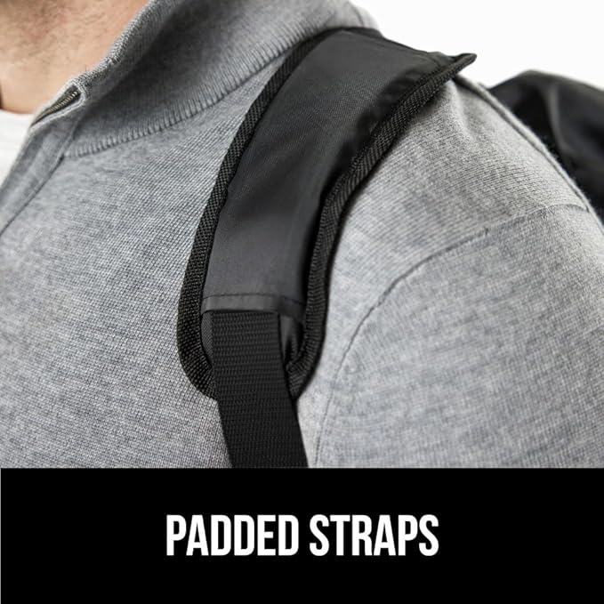 GORILLA GRIP Car Seat Travel Bag for Airplane Gate Check, Easy Carry Padded Backpack Bags Cover Carseats, Infant Baby Carriers and Toddler Booster Seats for Airport, Child Air Travels Essential, Black-BubblyBeeBaby