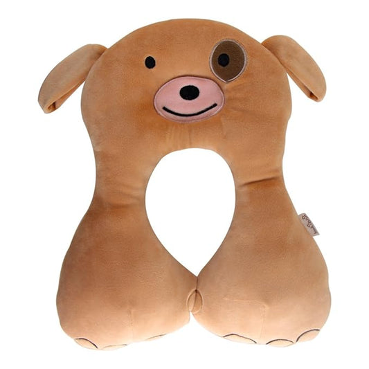 KAKIBLIN Baby Neck Pillow, Upgraded Baby Support Pillow,Head Pillows for Carseat, Newborn Neck Support for Car Seat,Pushchair,Travel(Brown)-BubblyBeeBaby