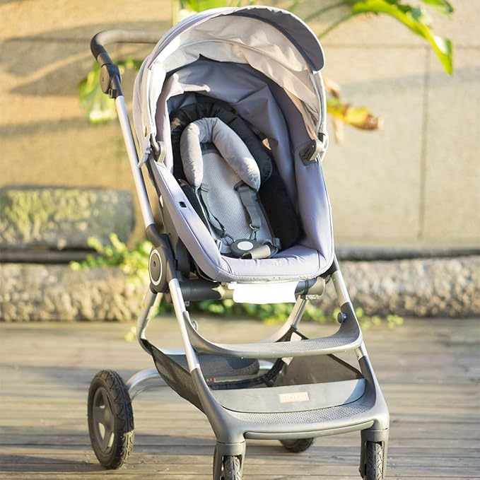 COOLBEBE Upgraded 3-in-1 Babybody Support for Newborn Infant Toddler - Extra Soft Car Seat Insert Cushion Pad, Perfect for Carseats, Strollers, Swings, Black-BubblyBeeBaby