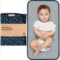 KeaBabies Portable Diaper Changing Pad, Easy Wipe Clean - Foldable Waterproof Baby Changing Mat for Diaper Bag, Compact, Lightweight, 25x13 Baby Changer Travel Essential, Machine Washable (Planets)