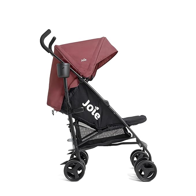 Joie Tansy Umbrella Stroller – Lightweight, Compact Folding with Multi-Position Recline – Travel-Friendly Stroller (Crimson)-BubblyBeeBaby