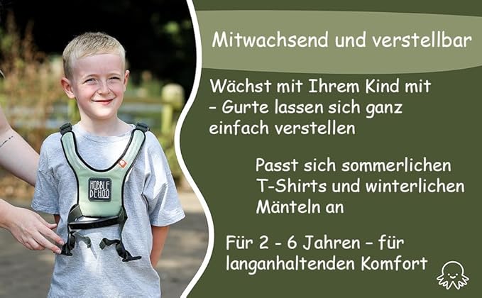 Hobbledehoo Safety Harness For Kids & Toddlers Aged 2-7 Years, Child Harness For Walking & Play Autism Safety Awareness-BubblyBeeBaby