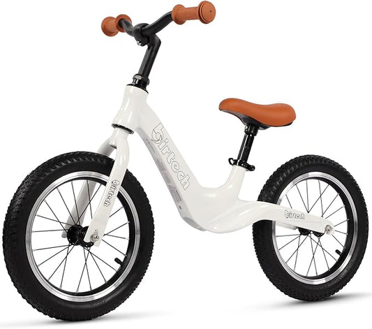 14" Kids Balance Bike for 3,4,5,6 Year Old Boys and Girls, Air Tires with Magnesium Alloy Frame, Lightweight No Pedal Toddler Training Bicycle-BubblyBeeBaby