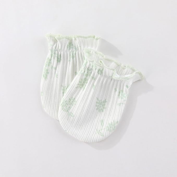 5 Pairs Baby Not Scratch Mittens 0-6 Months New Born Boy Girl Gloves Cute Infant Accessories-BubblyBeeBaby