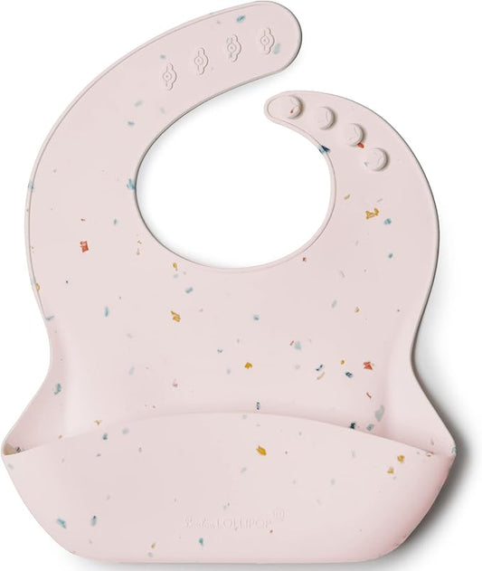 Loulou Lollipop Soft, Waterproof Silicone Feeding Bib for Babies and Toddlers-BubblyBeeBaby