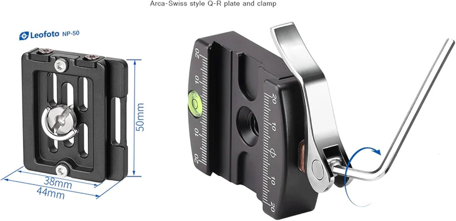 Leofoto Professional Camera Tripod, 50" Compact Carbon Fiber Tripod for DSLR Video Camcorder, 4 Leg Sections, 360° Ball Head, Max Load 8KG/18Lb (LS-254CX+LH-30LR)