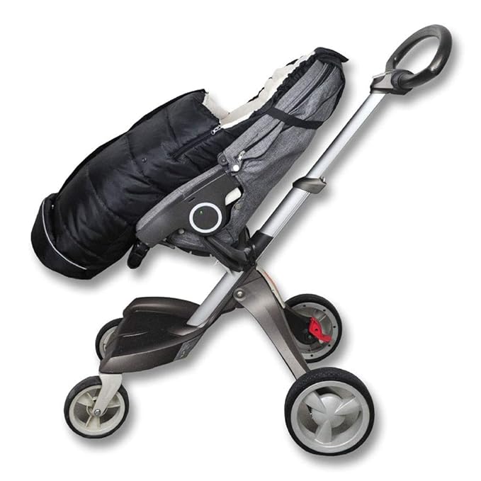 Cozy Baby Sleeping Bag Adaptable for Most Style Strollers,Comfortable Warm Coral Lining, Practical Design of Toddler Stroller Footmuff-BubblyBeeBaby
