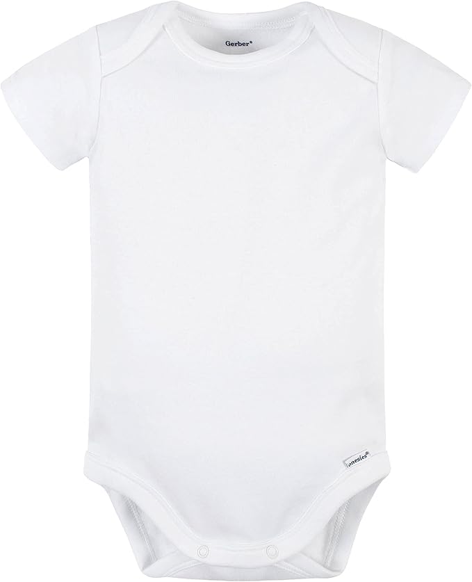 Gerber baby-boys 5 Pack Onesies Multi-packs Bundle Interlock 180 Gsm-BubblyBeeBaby