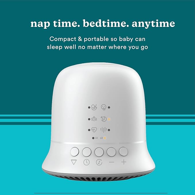 Homedics Sound Machine and Projector with 6 Soothing Sleep Sounds for Your Baby and Kids and Tilt Projector with 9 Images to Help Your Kids Fall Asleep-BubblyBeeBaby