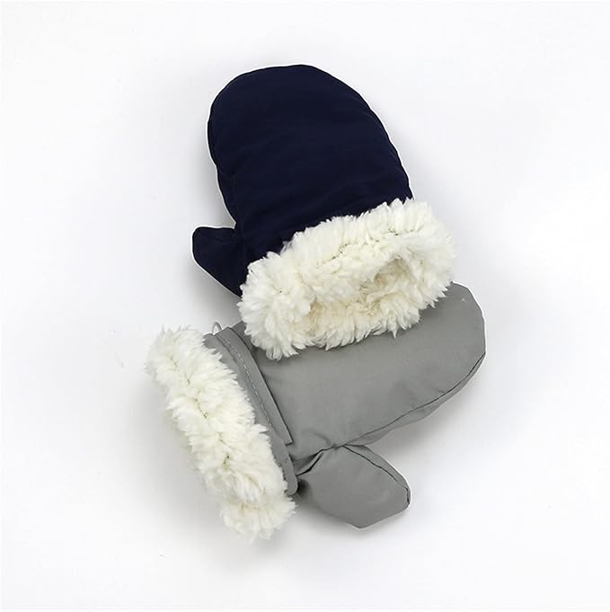 Toddler Gloves Kids Mittens Winter Warm Lined Fleece Gloves Waterproof Snow Baby Mitten for Boys Girls-BubblyBeeBaby