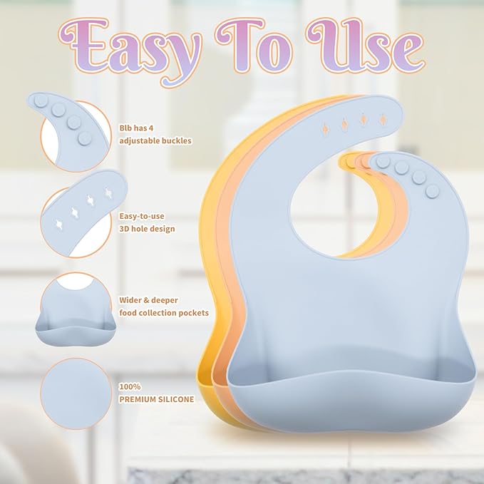 Silicone Baby Feeding Set 21 Pcs, Baby Led Weaning Supplies, Baby Feeding Supplies Set BPA Free, Essentials for Newborn Gift Mixed-BubblyBeeBaby