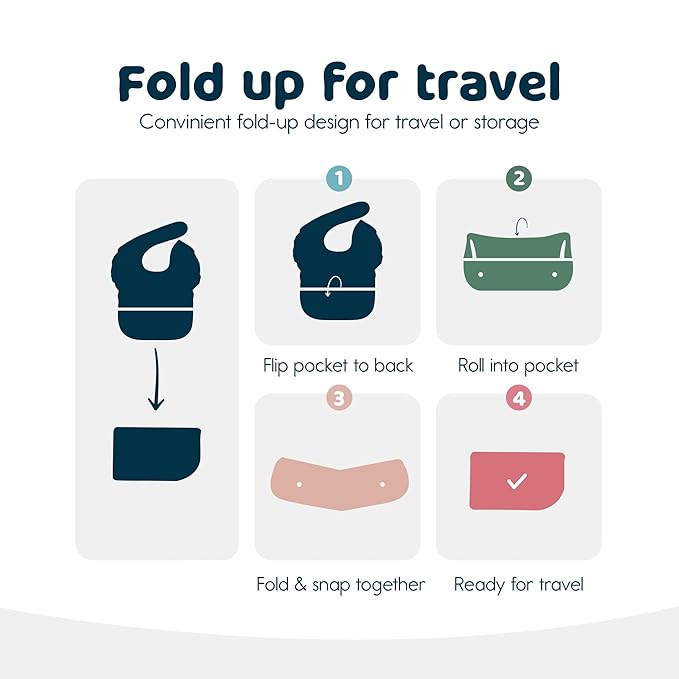 Tiny Twinkle Mess Proof Baby Bibs for Eating - Waterproof, Wipeable Bibs - Toddler Bibs - Travel Friendly - PFAS, PVC, BPA, Phthalate Free - Baby Food Bibs(3 Pack,Checkers Girl)-BubblyBeeBaby