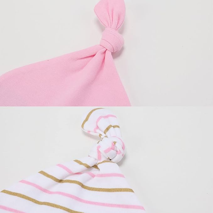 Newborn Baby Boy Girl Caps Mittens Socks Set Cotton Baby Essentials Accessories (Hats+Gloves+Socks)-BubblyBeeBaby