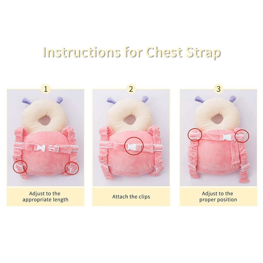 Baby Head Protector Backpack, Toddler Toddler Head Protector, Toddler Head Protector Padded Backpack Elasticated Carrier Wear(Fairy)