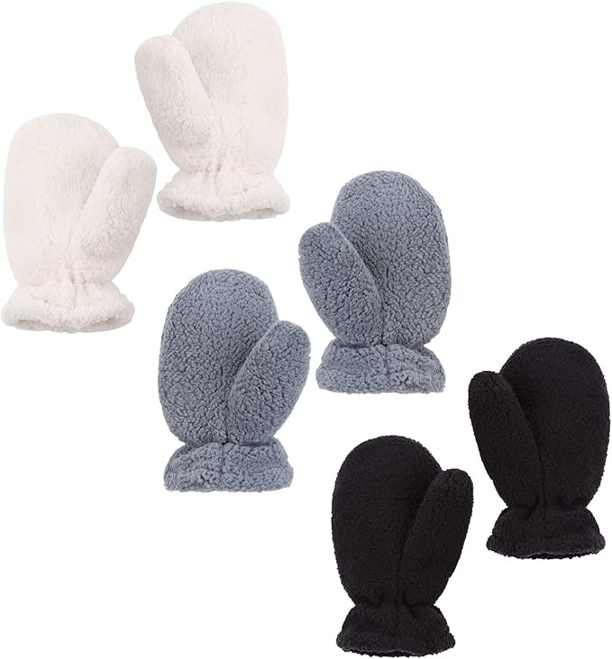 Zsedrut Baby Boys Winter Glove Warm Toddler Infant Girls Mittens Fleece Lined Gloves 1-7 Years-BubblyBeeBaby