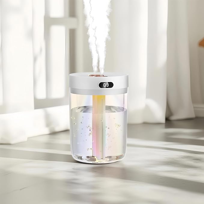 Humidifiers for Bedroom,Cool Mist Humidifiers Room Humidifier Colorful Breathing Light Silent Humidifier USB personal desktop humidifier, for baby bedroom travel office home-BubblyBeeBaby
