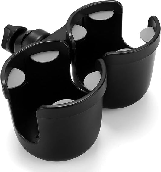 Accmor Stroller Cup Holder, Bike Cup Holder, Universal Cup Holder for Uppababy Nuna Doona Strollers, 2-in-1 Cup Phone Holder for Stroller, Bike, Wheelchair, Walker, Scooter-BubblyBeeBaby