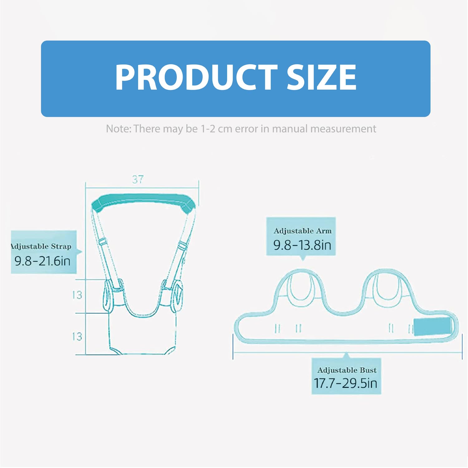 Baby Walking Harness-Handheld Assistant Belt- Toddler Infant Walking Aid for Trainer & Support 7-24 Month Old (all-season-Gray-1817)