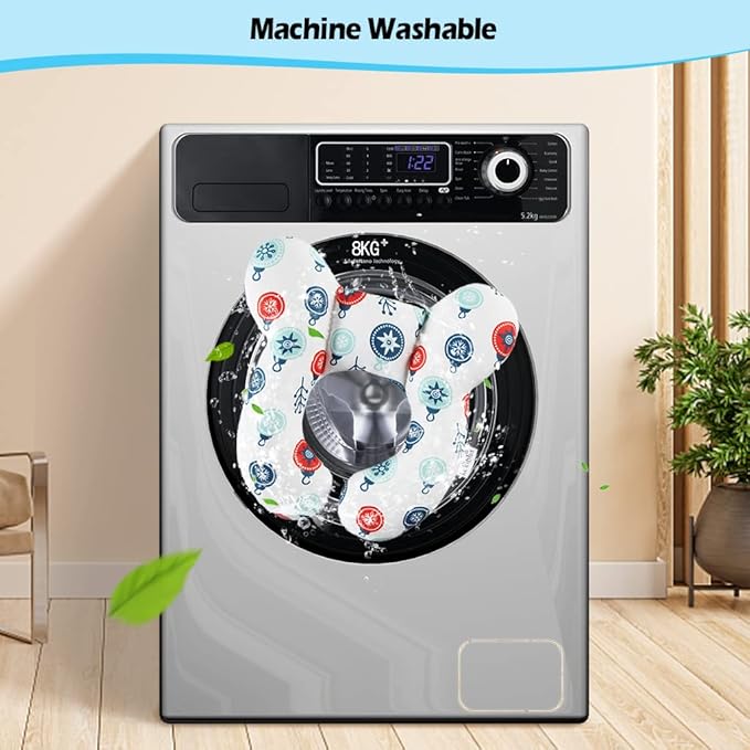 KAKIBLIN Baby Travel Pillow for Head and Neck, Upgraded Baby Support Pillow, Baby Neck Pillows for Car Seat,Pushchair,Travel,(Cross)-BubblyBeeBaby