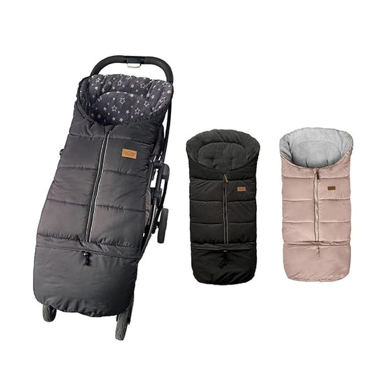 0-5T Length Ajustable Waterproof Stroller Winter Cover for All Stroller, XL Stroller Bunting Bag, Outdoor Tour Winter Stroller Sleeping Bag Infant to Toddler to Pre School-BubblyBeeBaby