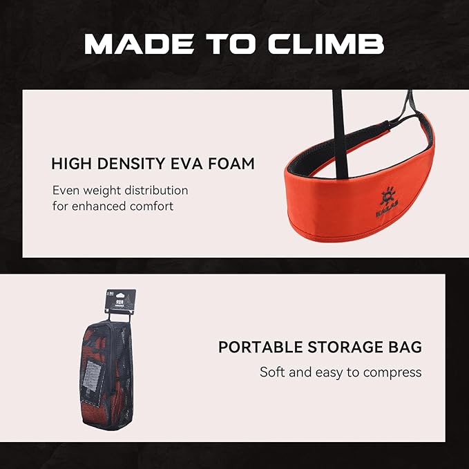 KAILAS Kids Rock Climbing Harness Child Safety Belt Climbing Gear Adjustable Lightweight Indoor Gyms Beginners Youth-BubblyBeeBaby