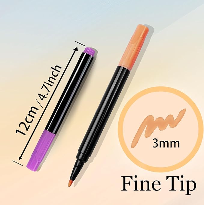 12-Color Markers for Doodle Glow，Neon Dry Erase Markers for Led Drawing Board, Non-Toxic Erasable Chalk Marker for Clear Acrylic Calendar, Mirror, Window, First Day Of School Sign-BubblyBeeBaby