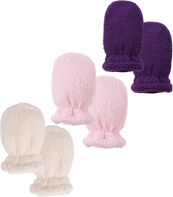 Zsedrut Baby Boys Winter Glove Warm Toddler Infant Girls Mittens Fleece Lined Gloves 1-7 Years-BubblyBeeBaby