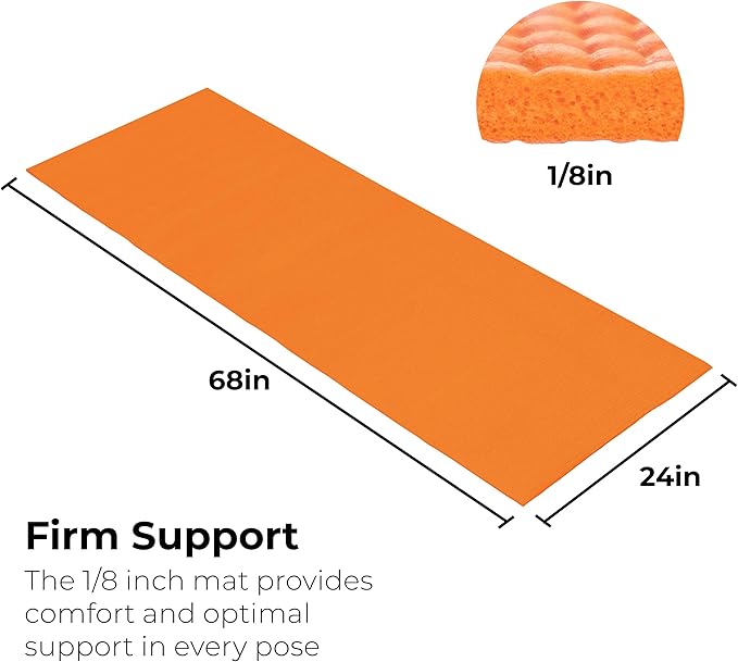 Hello Fit 10-Pack Yoga Mat, 68" x 24" Non Slip Exercise Mat, 4mm Thick Gym Mat for Fitness and Stretching, Bulk Non Toxic Yoga Mats for Schools and Studios-BubblyBeeBaby