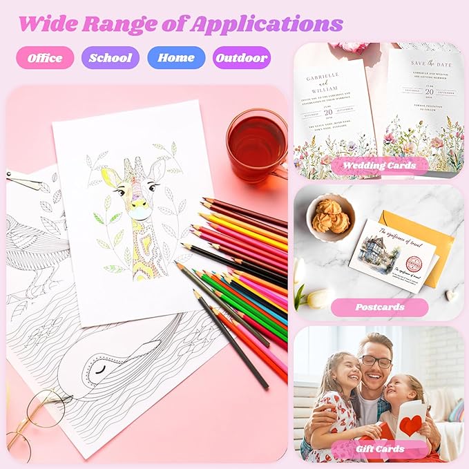 180 Sheets Sketch Paper, 9" x 12" Acid Free Artist Art Easel Drawing Painting Writing Sketching Book Paper Bulk, Study Essentials College Office School Supplies for Kids Students Adults Beginners-BubblyBeeBaby