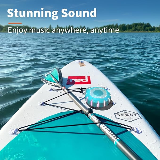 HEYSONG Waterproof Shower Bluetooth Speaker, Durable & Portable with Clear Sound, Ideal for Shower, Pool, Beach & Kayaking – Great Gift for Girls, Women & Men-BubblyBeeBaby