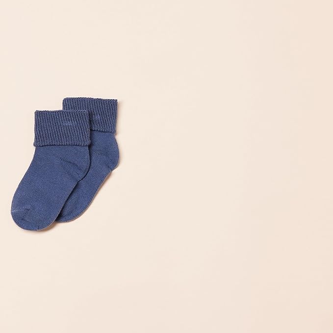 Amazon Essentials Baby Socks, Unisex, Turn Cuff, 6 Pairs-BubblyBeeBaby