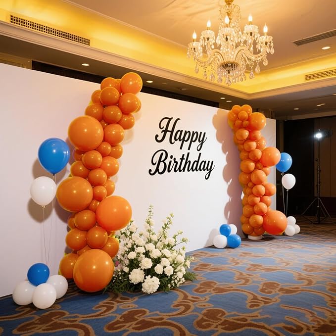 140pcs Orange Round Balloons Different Sizes 18 12 10 5 Inch Latex Balloons for Arch Decoration Party Balloon Kit for Graduation Birthday Party Wedding Balloon Baby Shower Decoration-BubblyBeeBaby
