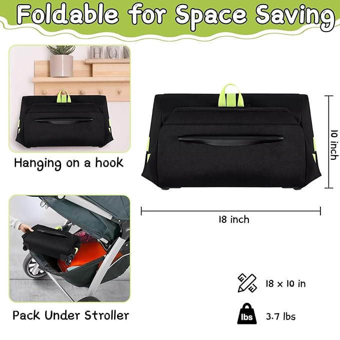 Baby Car Seat Travel Bag Fit Chicco Keyfit 35 and Anti-rebound Bar Base, Doona Car Seat Stroller and Base, Nuna Pipa Travel Bag, Infant Car Seat Bags for Air Travel, Doona Travel Bag-BubblyBeeBaby